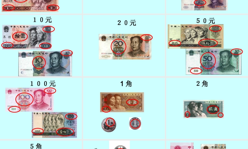(1)5.1《认识人民币》1