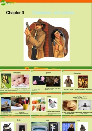 八年级英语上册 Chapter 3 Detectives and crimes课件 牛津深圳版 课件