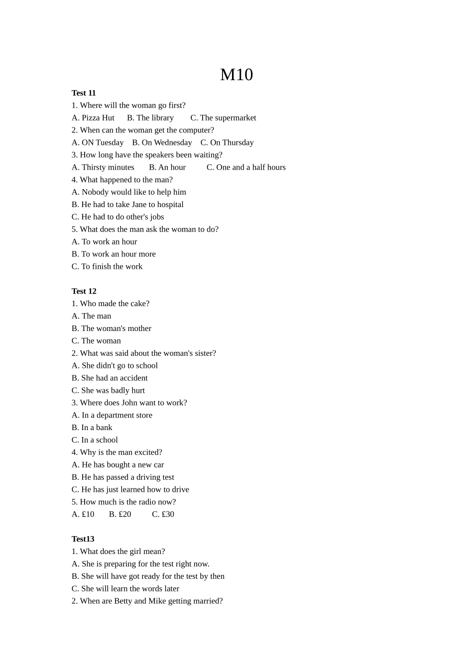 听力1-5题(test11-22)_第1页