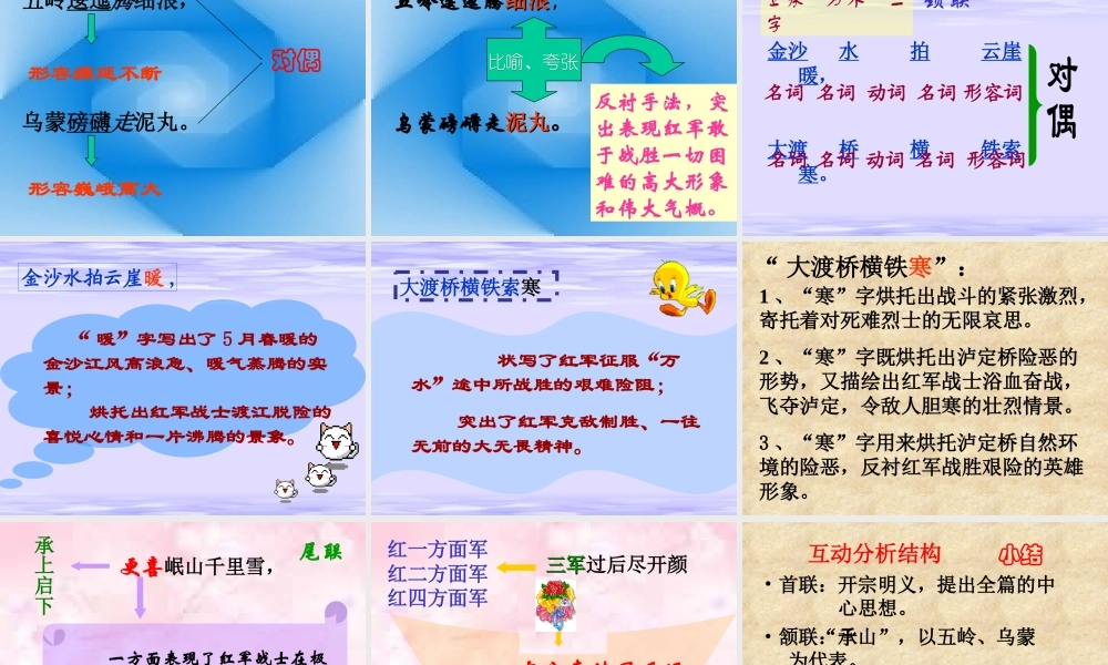 八年级语文七律 长征课件2苏教版 课件