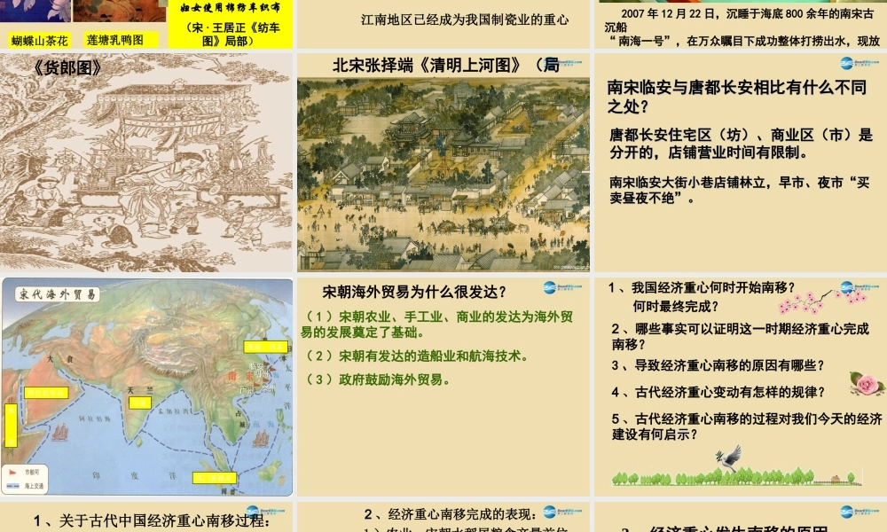中学七年级历史下册 10 经济重心的南移课件 新人教版 课件