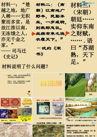 中学七年级历史下册 10 经济重心的南移课件 新人教版 课件