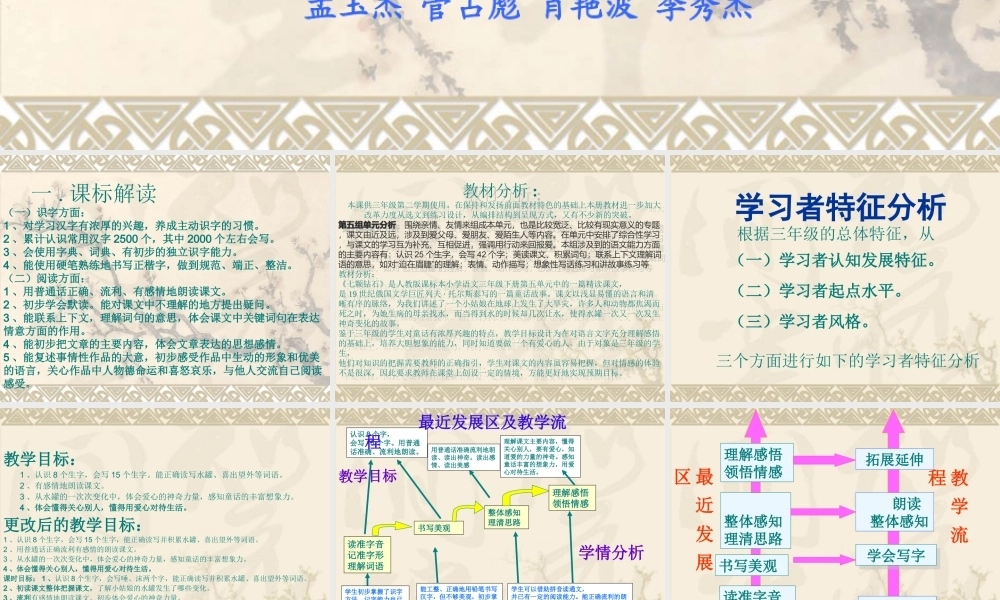 西瓦尔图中心校语文团队