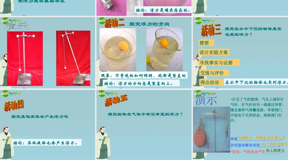 八年级科学上册 第四章第二节浮力1课件 华东师大版 课件