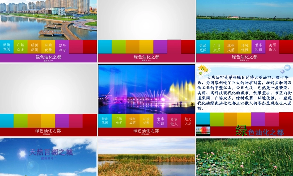 美丽大庆我的家