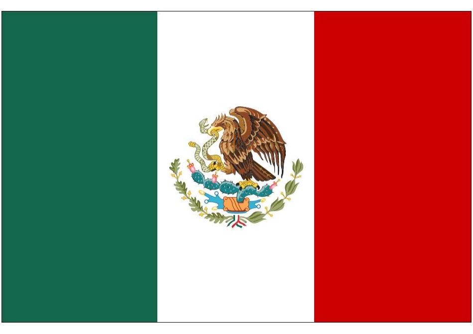 世界杯纸模：助威国旗(A2-墨西哥)_第1页