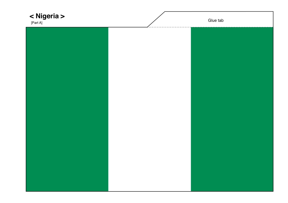 世界杯纸模：助威国旗(B2-尼日利亚)_第3页