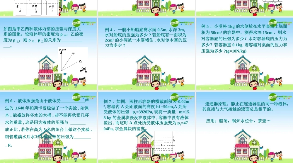 八年级物理上册：液体的压强 课件 教科版 课件