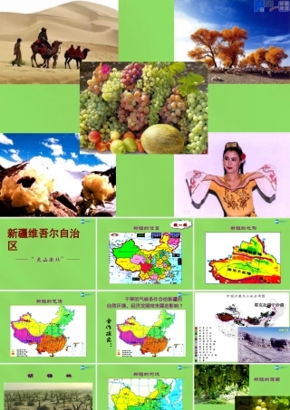 八年级地理下册 第八章 第三节 新疆维吾尔自治区课件 (新版)湘教版 课件