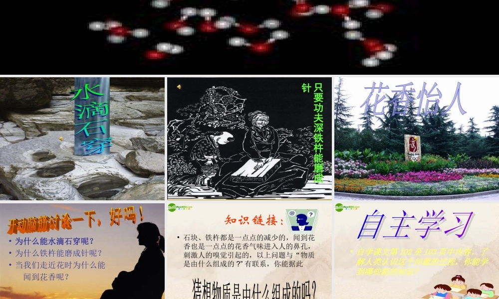 八年级物理下册 认识分子(1)课件 沪粤版 课件