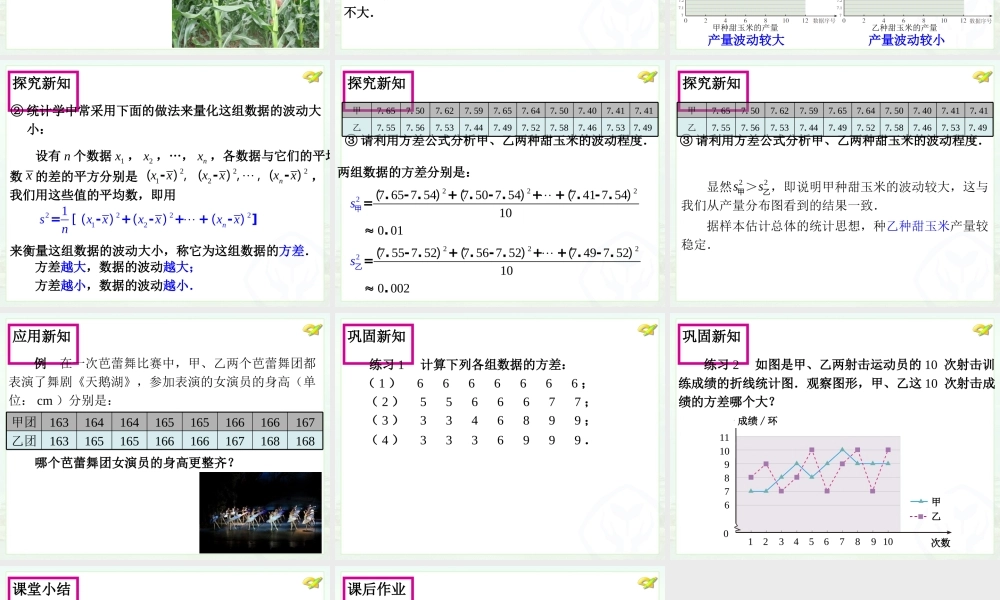 数据的波动程度（1）