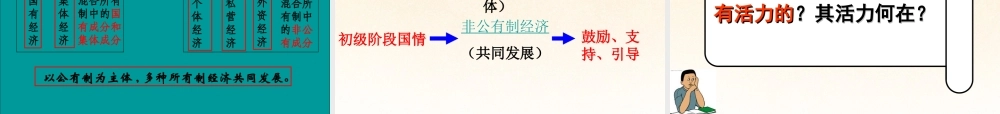 九年级政治全册 第一单元第2课富有活力的经济制度课件 粤教版 课件