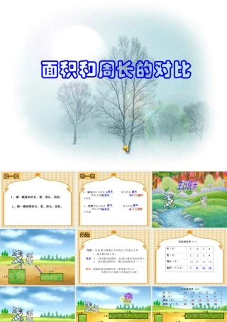 面积和周长的对比