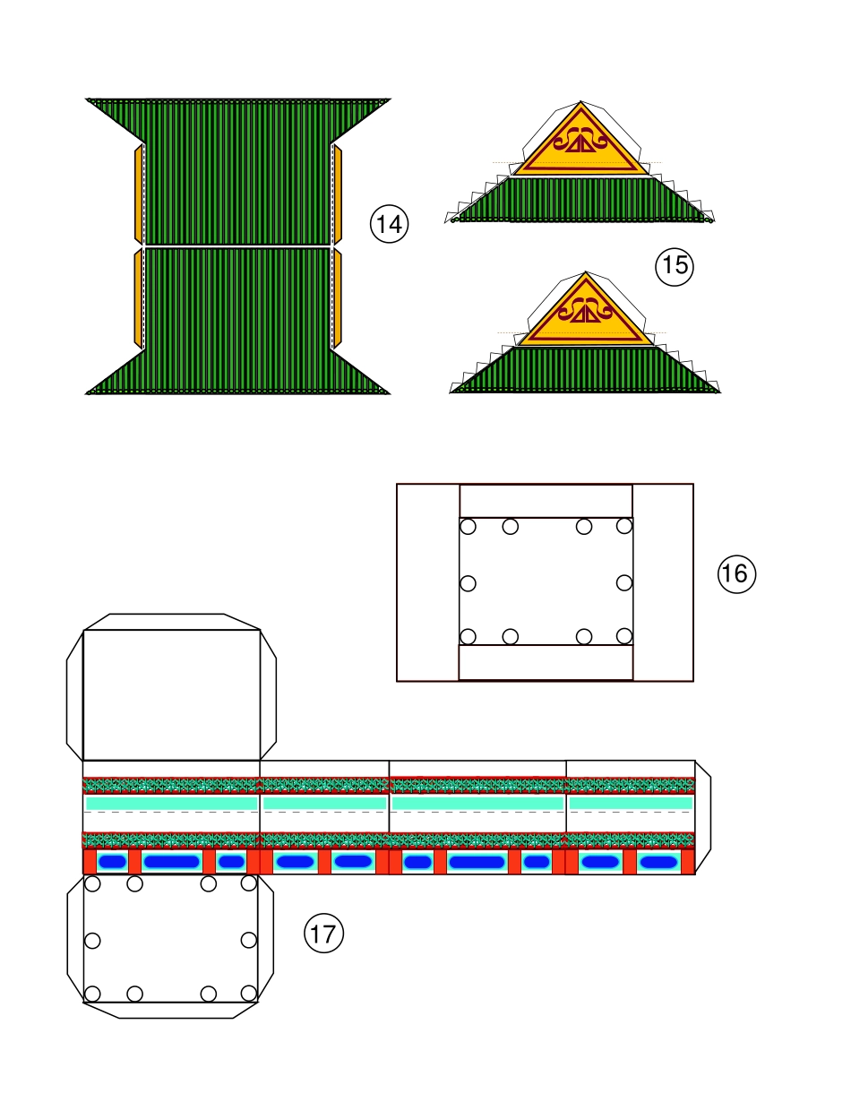 中国古代桥建筑纸模图纸7-roof1_第1页