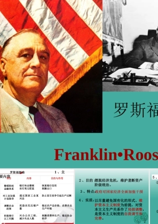 九年级历史下册 第4课(经济大危机)美国罗斯福新政课件 新人教版 0106314