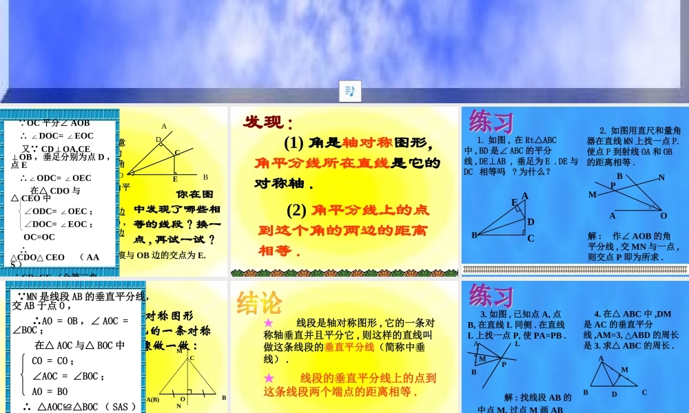 简单的对称轴图形