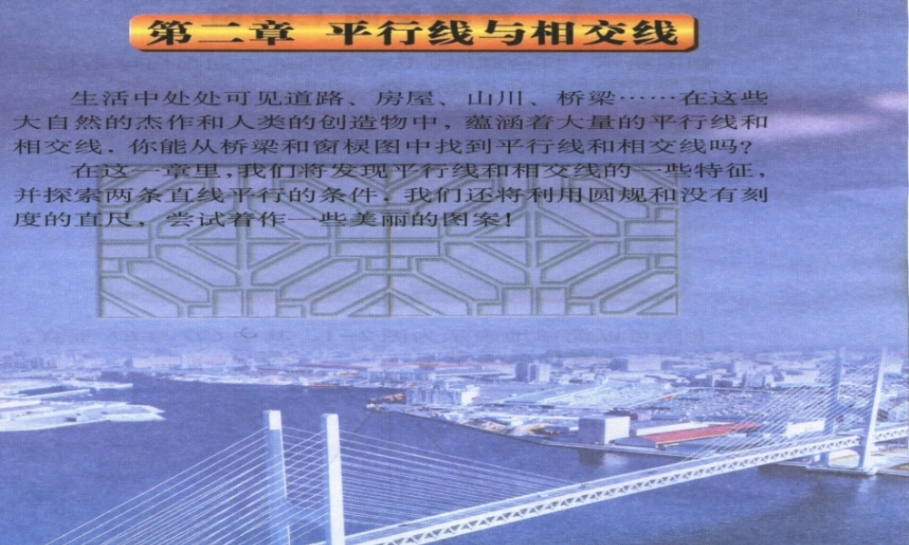 中学七年级数学下册 2.1 余角与补角课件2 北师大版 课件