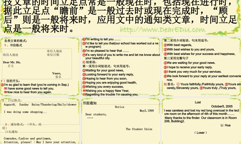 新课标 高考英语专题复习 书面表达 试题