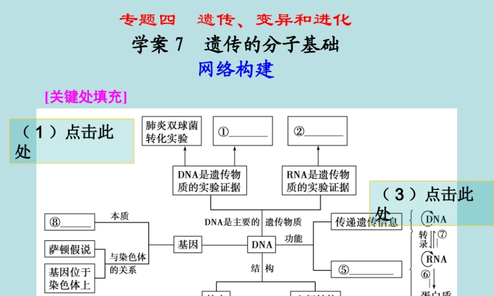 第一部分专题四学案7