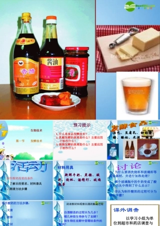 八年级生物下册 第七单元第一章第一节发酵技术课件 济南版 课件