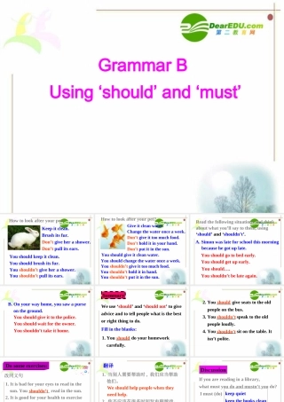 七年级英语7B Unit6 Grammar 2课件牛津版 课件