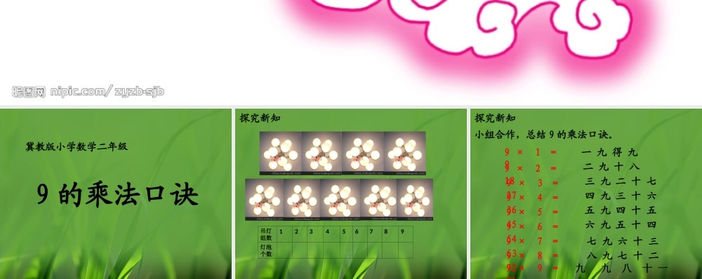 9的乘法口诀-(2)