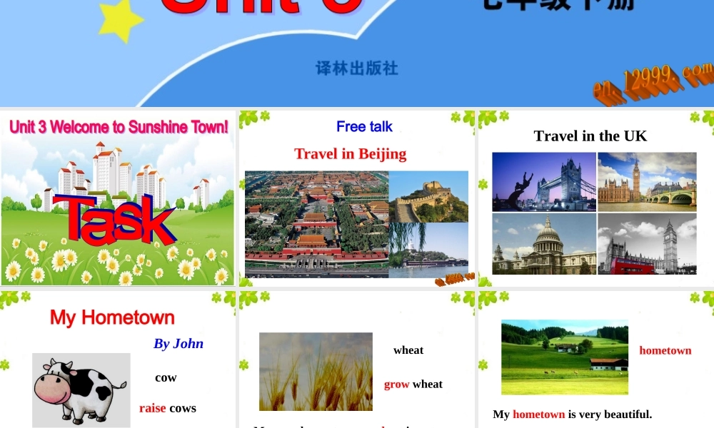 Unit3WelcometoSunshineTown