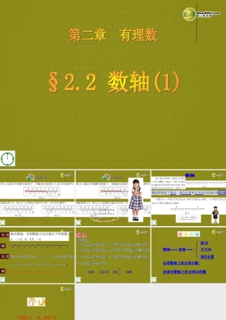 中学七年级数学上册 2.2(数轴(第1课时))课件(2) 青岛版 课件