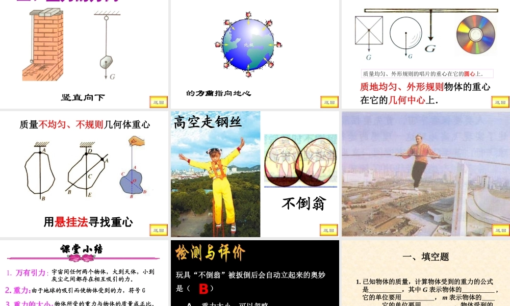九年级物理重力3课件人教版 课件