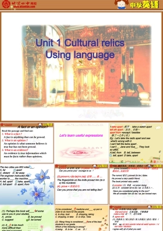 必修二第一单元UsingLanguage