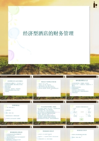 【酒店精品】经济型酒店店财务管理