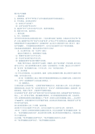 数字化声音编辑