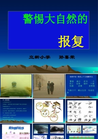 《警惕大自然的报复》课件