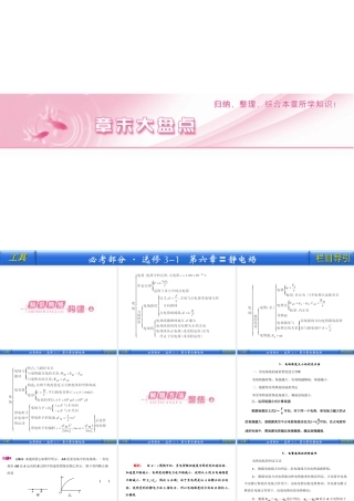 高中物理选修3-1：6章末