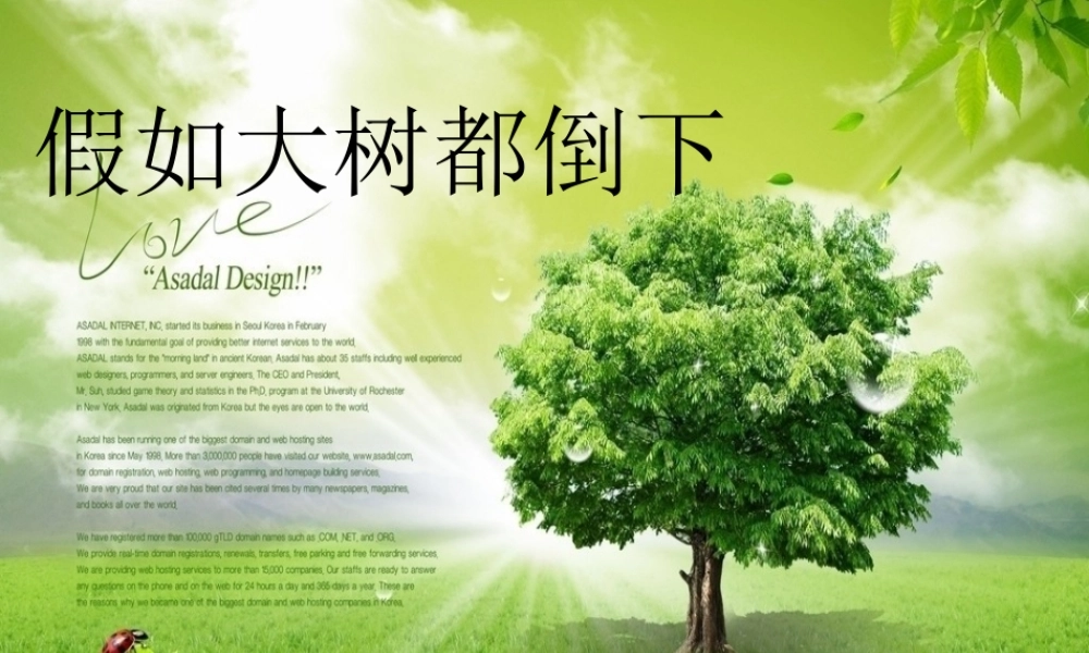 假如大树都倒下