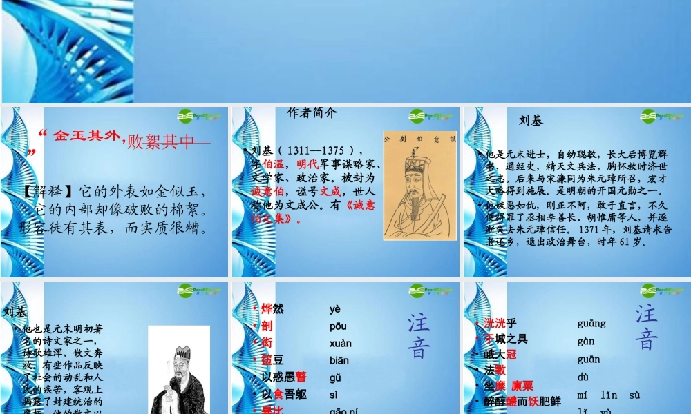 九年级语文下册 第四单元第19课(卖柑者言)课件 鲁教版 课件