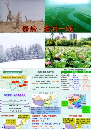 四大区域之一秦岭(课件)