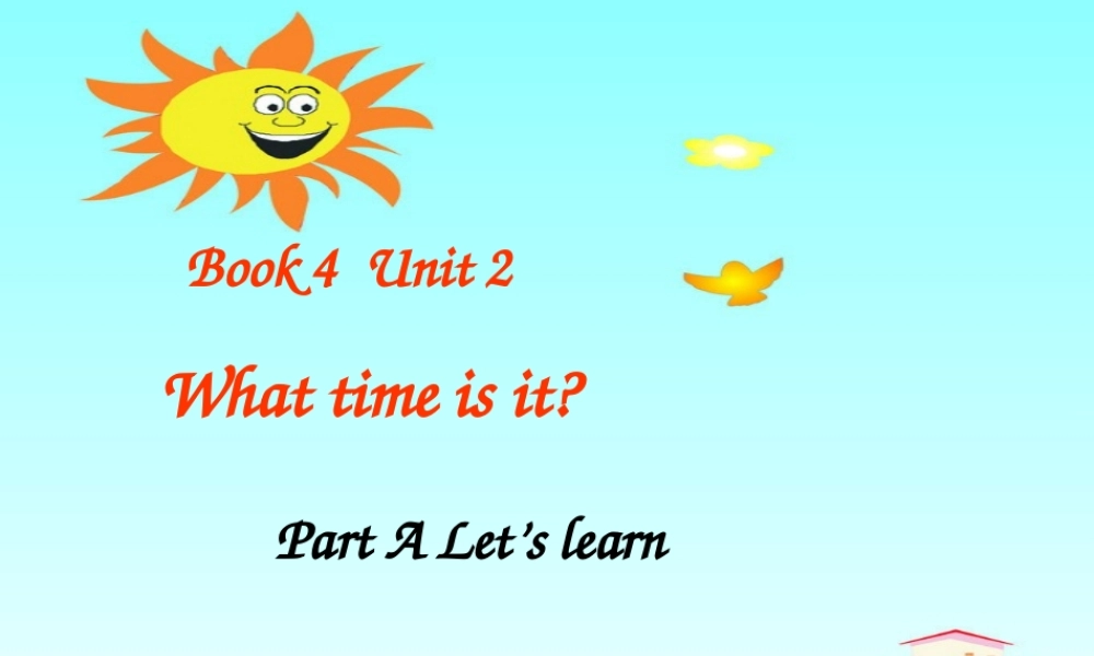 四下Unit2ALet'slearn
