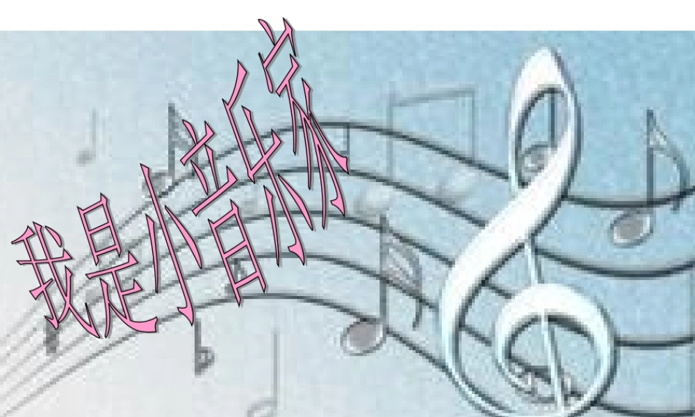 我是小音乐家课件