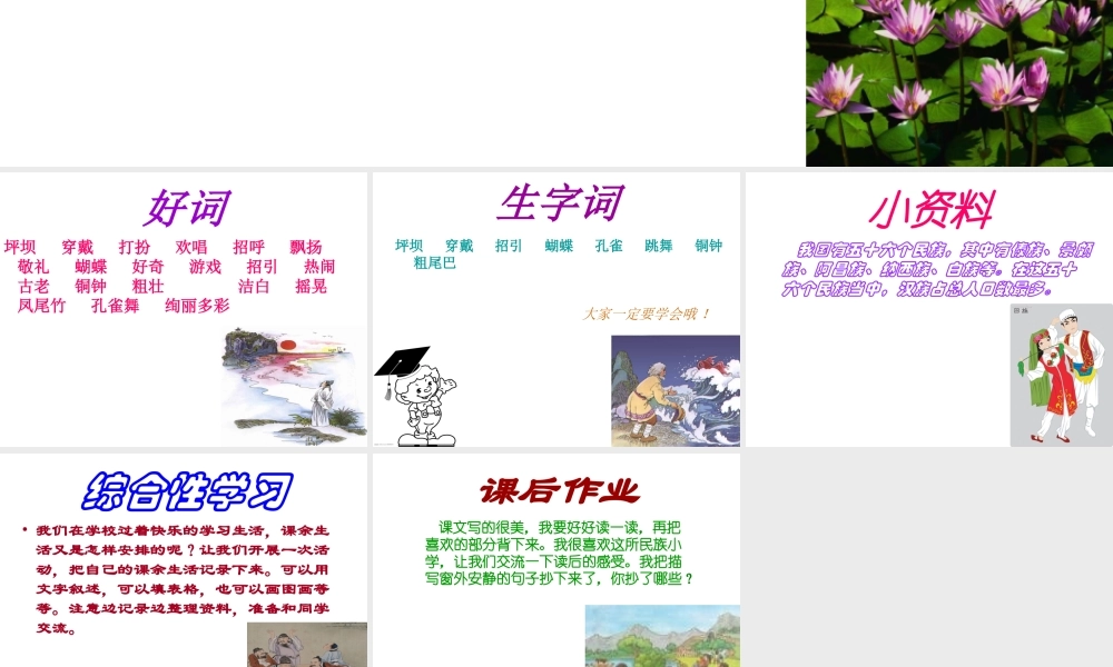 《我们的民族小学》教学课件