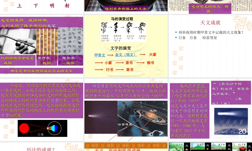 人教版七上第二单元第8课中华文化的勃兴一（共24张PPT）