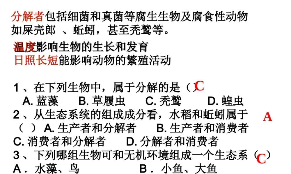 初二生物《光合作用》PPT课件