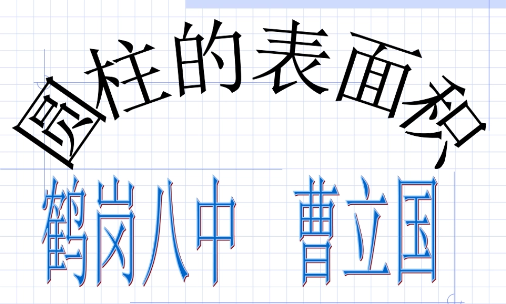 六年级数学下册圆柱的表面积 (2)