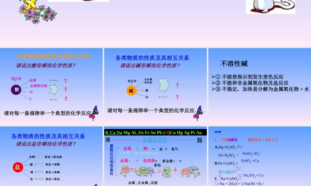 九年级化学酸碱盐复习