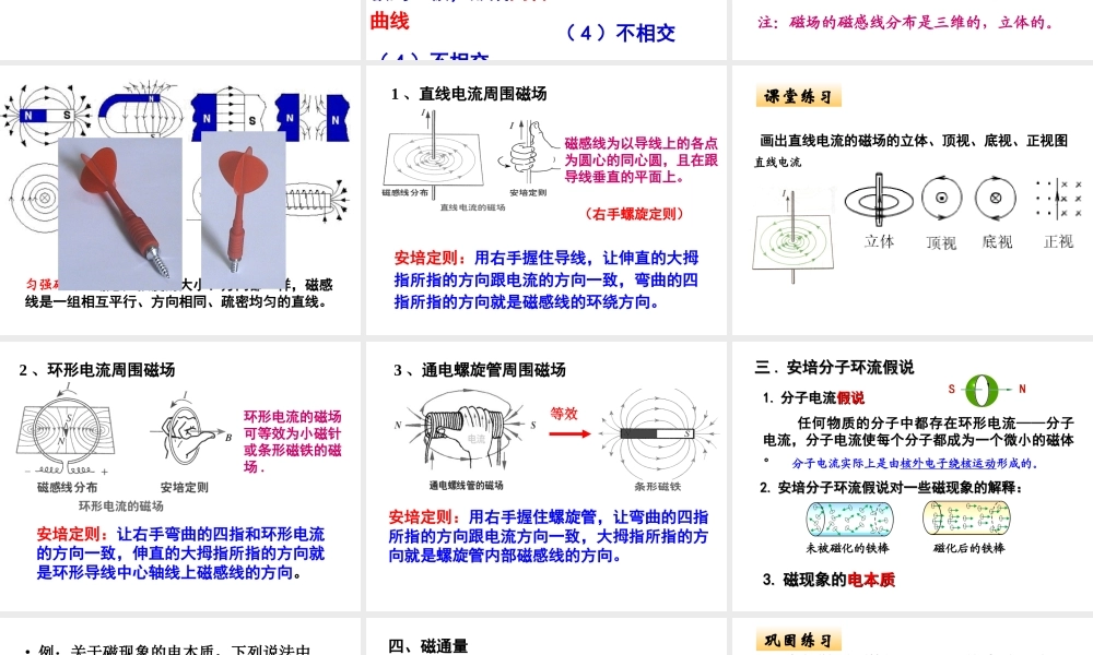 3.3几种常见的磁场课件