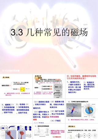 3.3几种常见的磁场课件