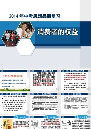 消费者的权益复习课件