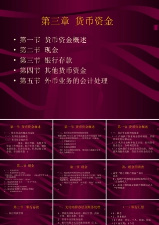 中级财务课件-第三章-货币资金