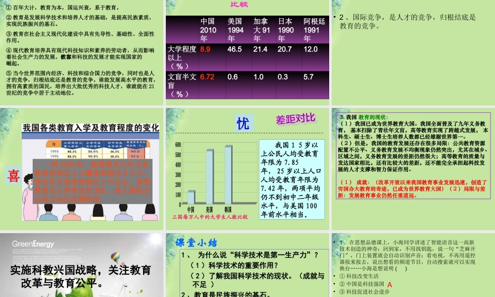 科学技术是第一生产力