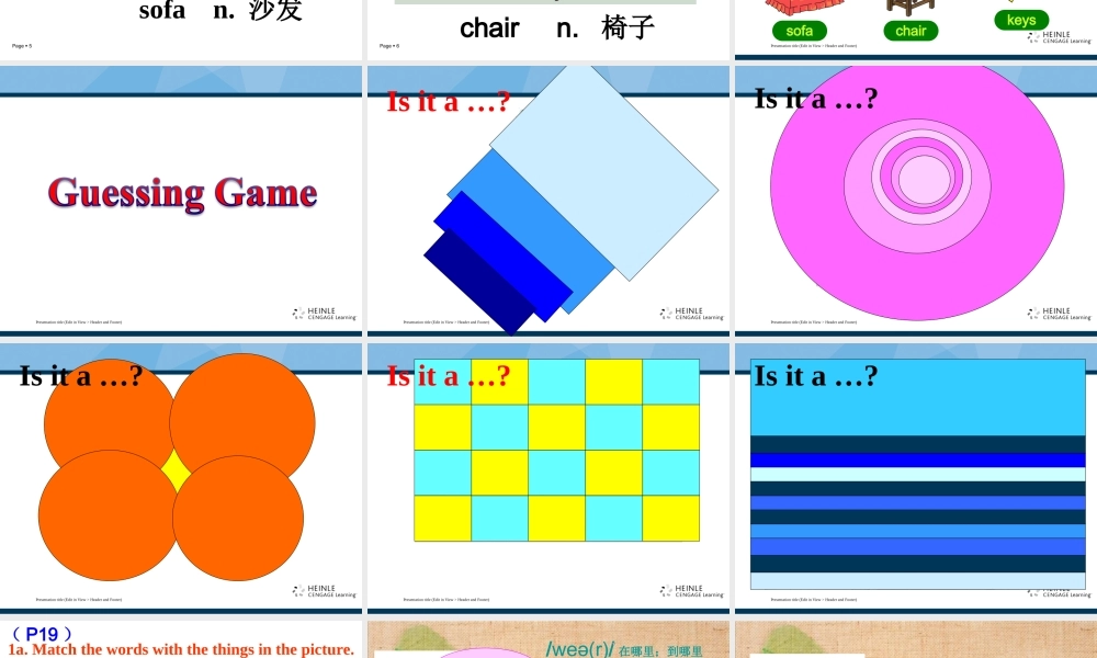 unit4第一课时1a-1c公开课课件